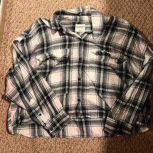 Cropped flannel shirt from Abercrombie